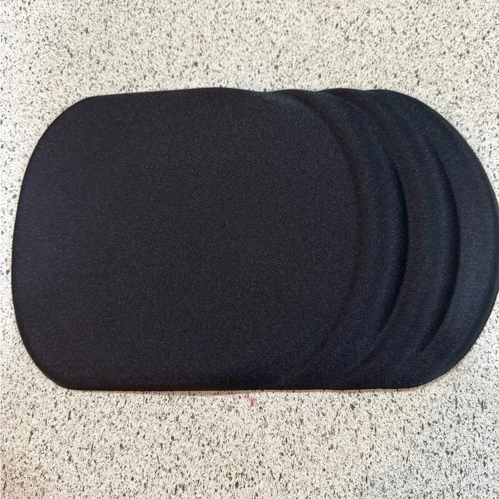 Black Ergonomic Mousepad with Memory Foam Wrist Rest Support - New